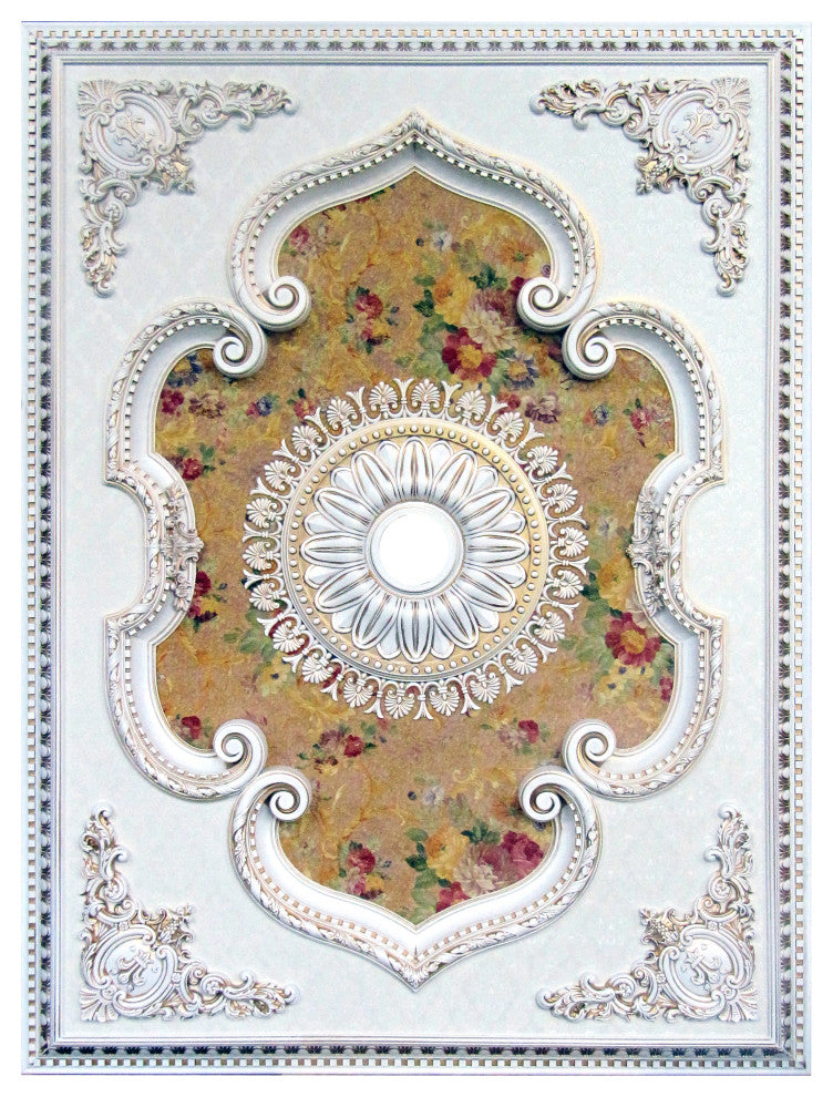 Artistry Lighting, Rectangle 63"x 47" White Ceiling Medallion (ART1216-F1-080)