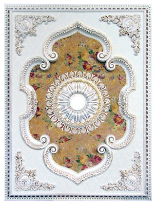 Artistry Lighting, Rectangle 63"x 47" White Ceiling Medallion (ART1216-F1-080)