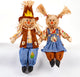 28" Sitting Scarecrow, Set Of 2