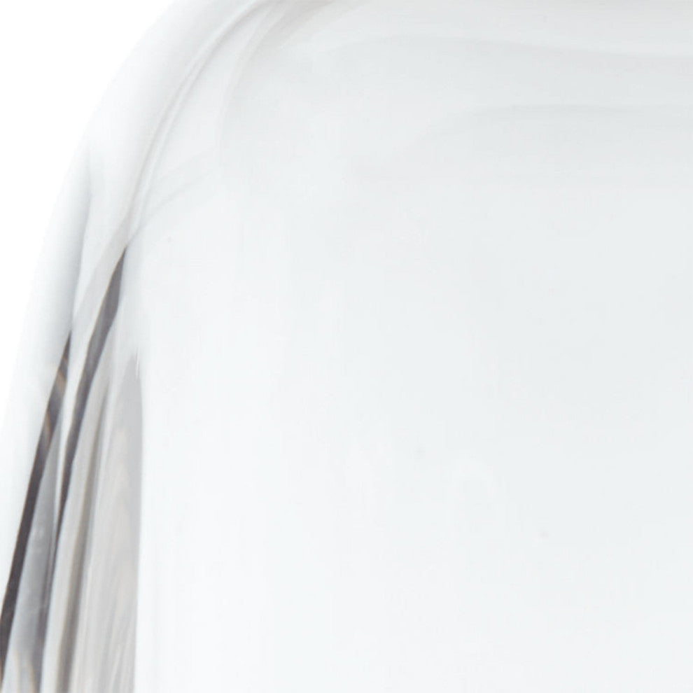 Stacks 6-Light LED Pendant, Ink Finish, Clear Glass