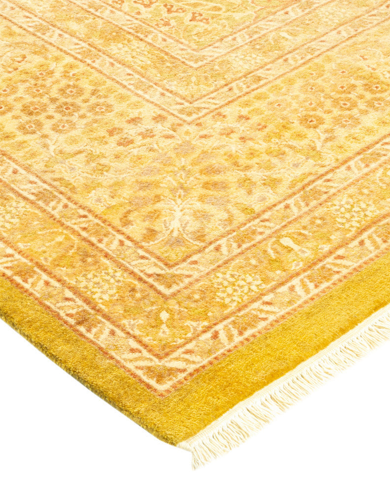 Lily, One-of-a-Kind Hand-Knotted Area Rug, Green, 8'' 3"x10'' 4"