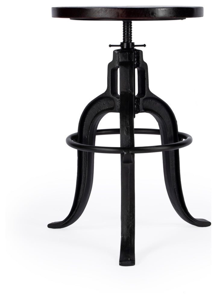 Butler Industrial Chic Iron Revolving Bar Stool