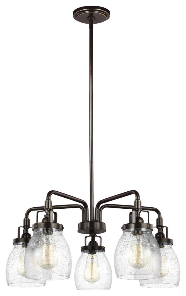 Generation Lighting 3114505 Belton 5 Light 24"W Chandelier - - Midnight Black