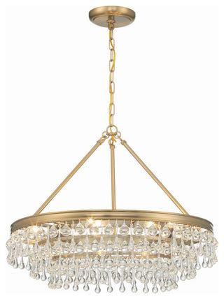 Calypso 6-Light Chandelier, Vibrant Gold