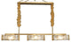 Tongeren | Gold Long Art Glass 3 Head Design Creative Led Luxury Chandelier