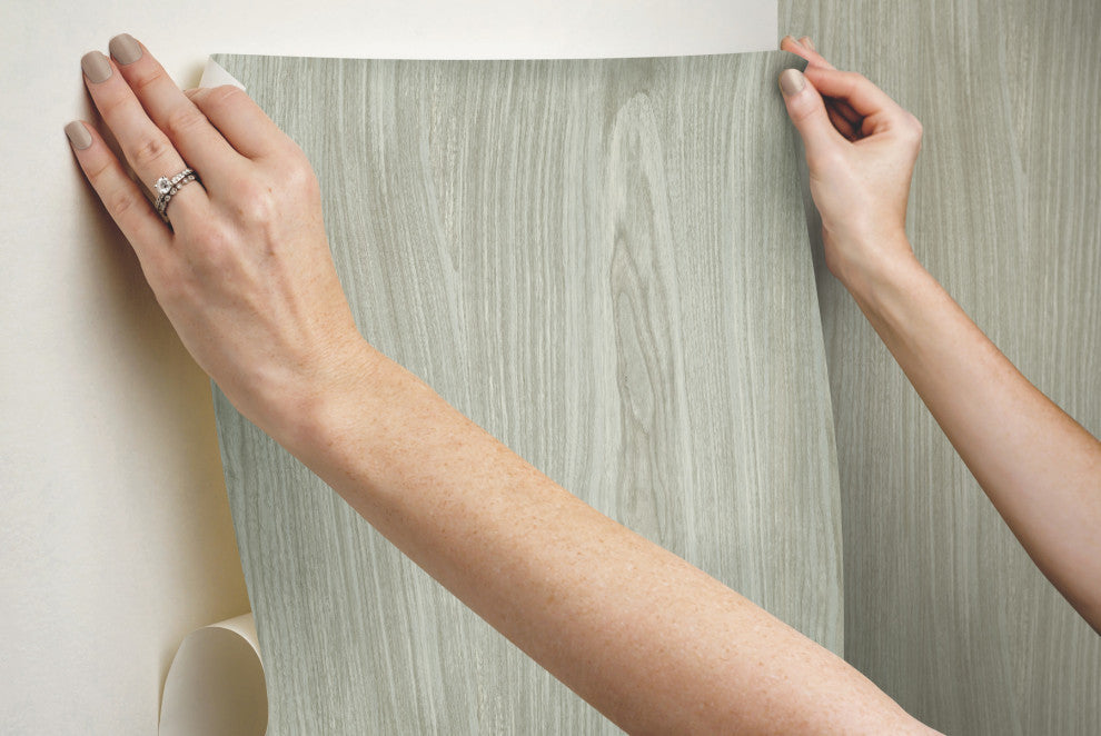 Linden Brown Peel and Stick Wallpaper