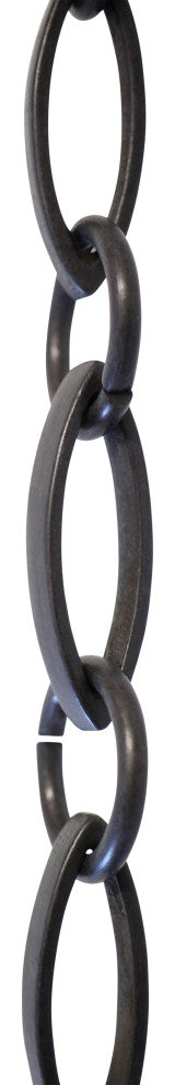 Brass Loop Chandelier Chain, 3', Oil Bronzed Black, U52