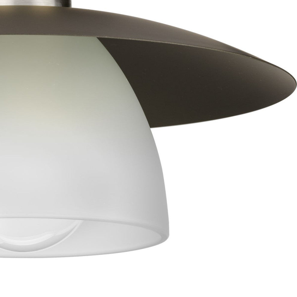 Trimble Collection One-Light Brushed Nickel 12" Semi-Flush Mount