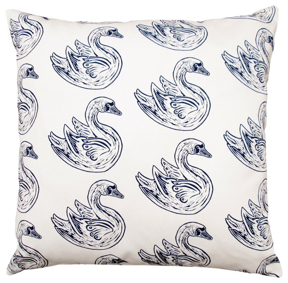 Swan 16x16 pillow