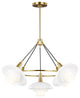 ED Ellen DeGeneres Rossie 5-Light Medium Chandelier Burnished Brass