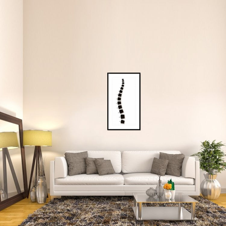 "Backbone Of Coffee" Framed Digital Print by Wieteke De Kogel, 26x44"