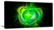 Green Fractal Explosion Supernova, Abstract Canvas Art Print, 32x16