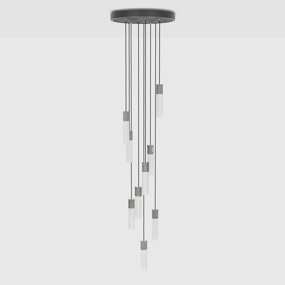 Basalt Nine Pendant in Stainless Steel - US