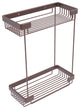 Double Tier Toiletry Shower Basket, Antique Copper