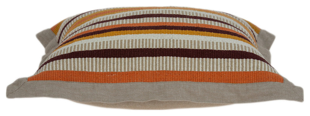 HomeRoots 20" x 7" x 20" Transitional Multicolor Pillow Cover With Poly Insert