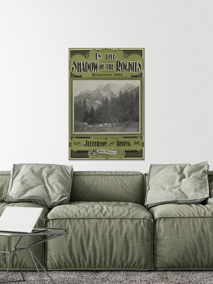 "In the Shadow of the Rockies 2" Painting Print on Wrapped Canvas, 40"x60"