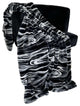 Plutus Black White Galaxy Faux Fur Luxury Throw Blanket, Throw 60"W x 96"L