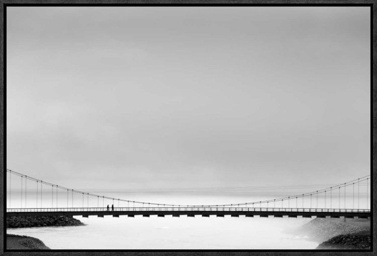 "The Bridge" Framed Canvas Giclee by Markus Kuhne, 23x16"