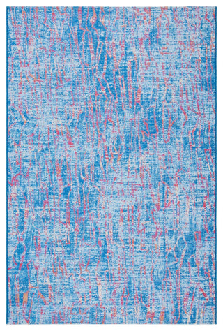 Safavieh Summer Collection Indoor-Outdoor SMR408 Rug, Blue/Red, 5'3"x7'6"