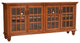 80" Traditional Oak Sideboard Buffet, Medium Oak