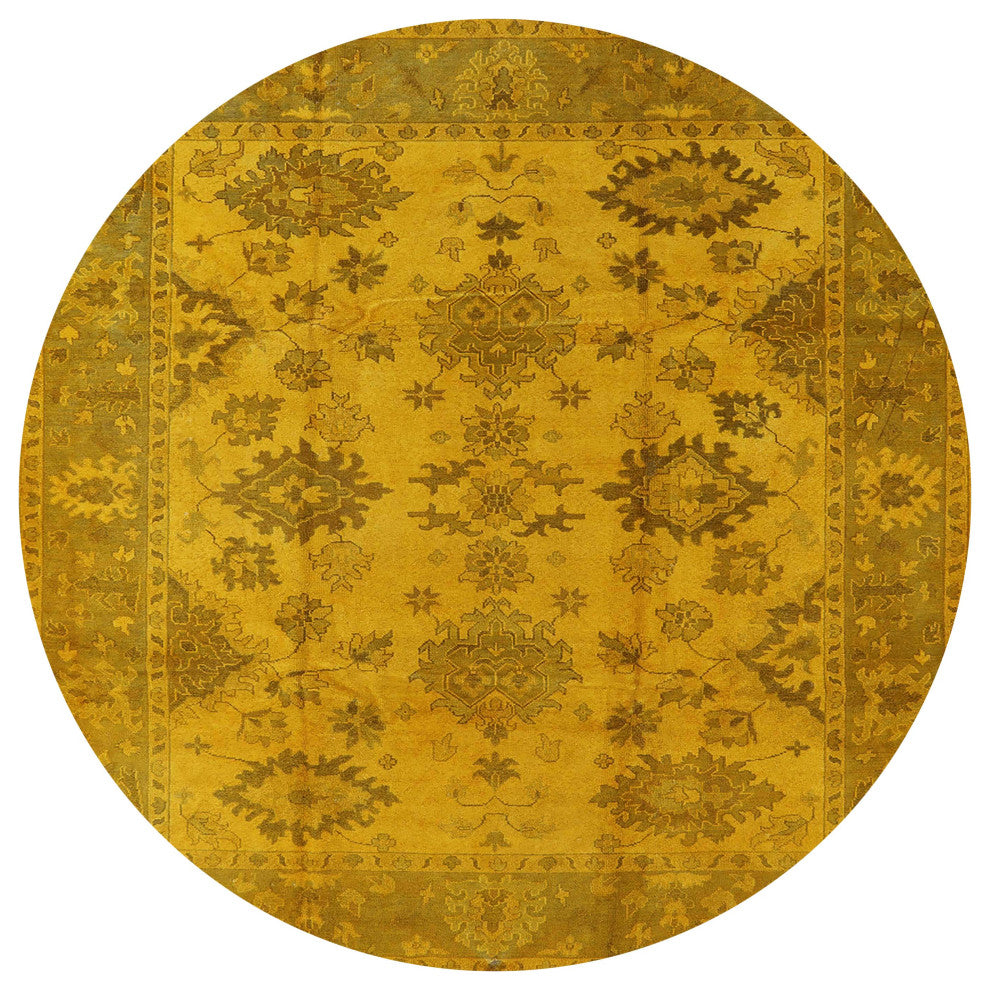 Ahgly Company Indoor Round Mid-Century Modern Area Rugs, 3' Round