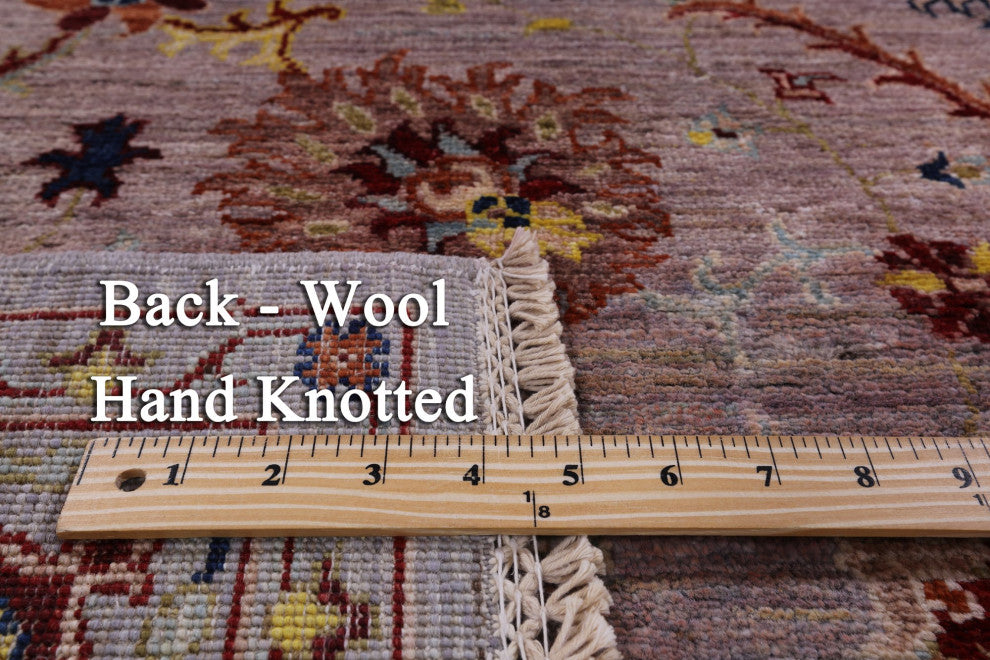 5' 0" X 6' 9" Hand Knotted Persian Tabriz Wool Rug Q8340