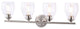 Minka-Lavery 2434-84, 4-Light Wall Lamp, Winsley, Brushed Nickel
