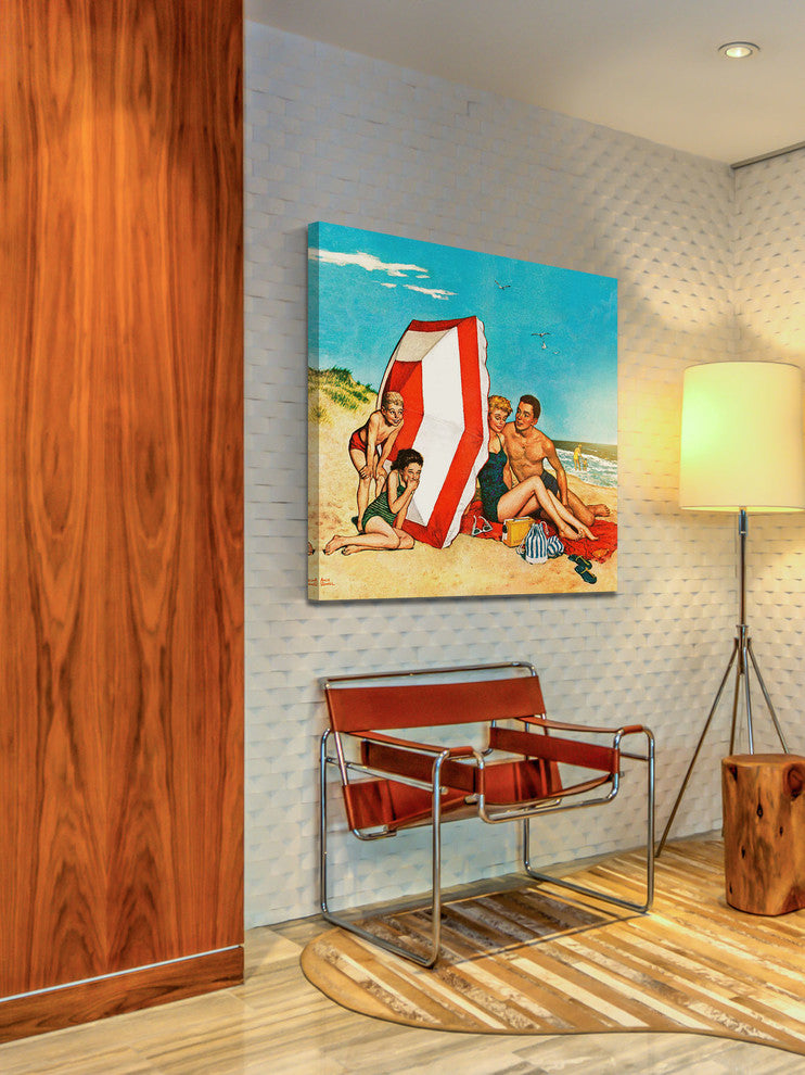 "Eavesdropping on Love" Painting Print on Canvas by Amos Sewell