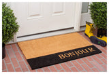 Calloway Mills Bonjour Black Stripe Doormat, 30"x48"