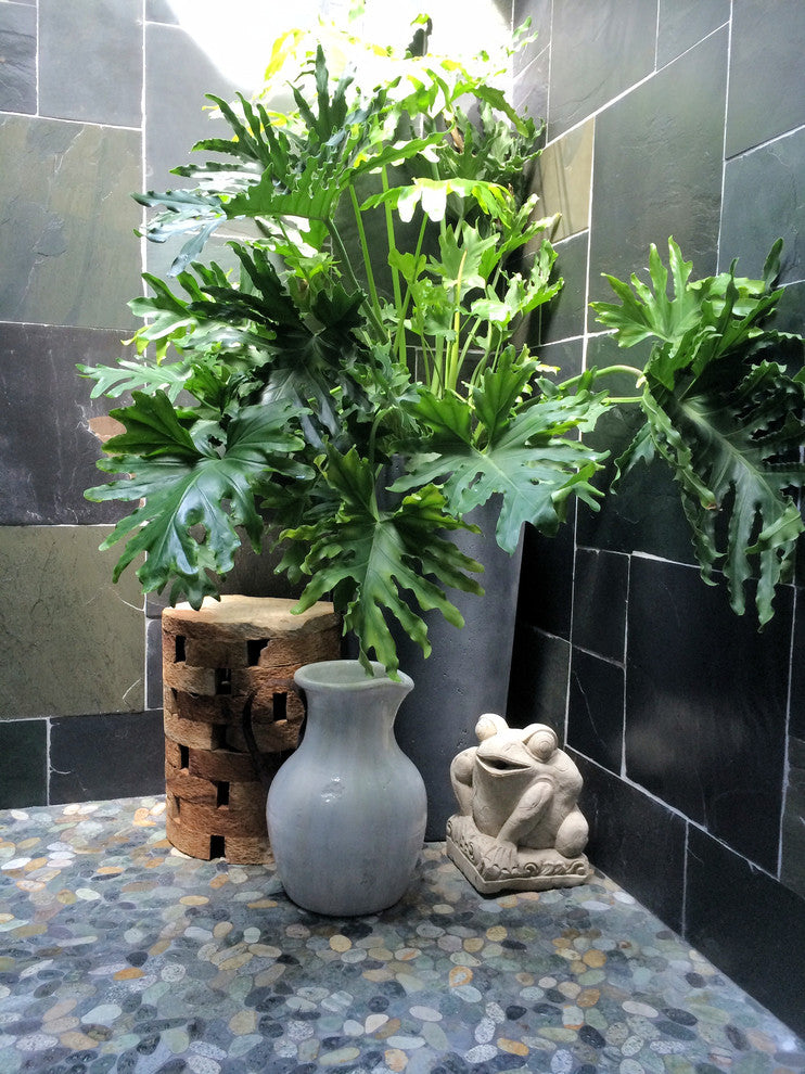 Bali Ocean Pebble Tile - Natural Hand-Sorted with Mesh Backing, 12x12