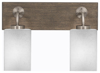 Oxbridge, Bath Bar Graphite & Painted Distressed Metal, 4" White Muslin