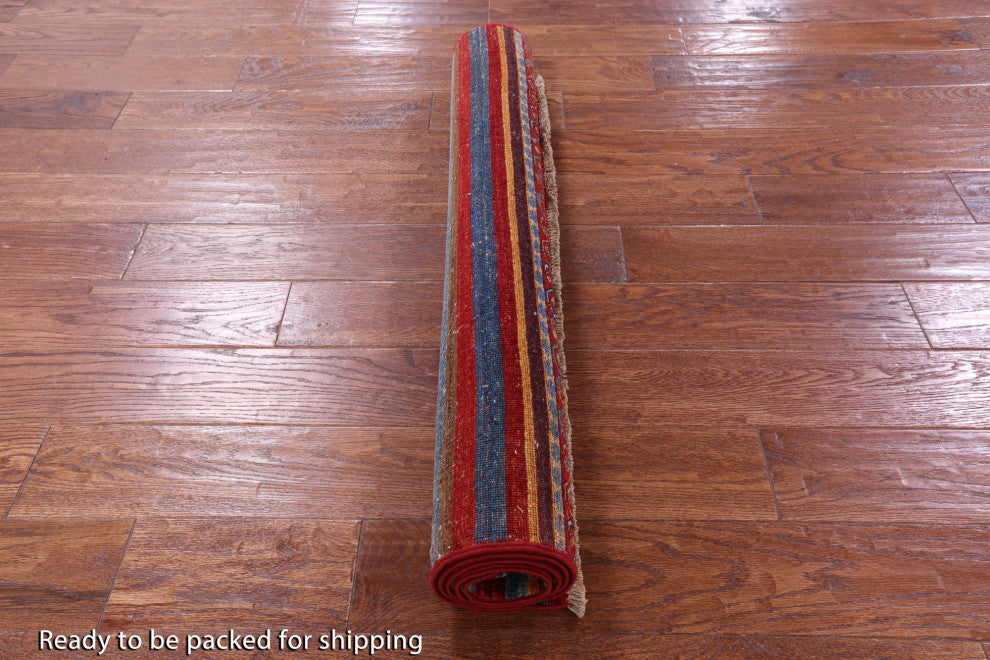 Handmade Super Kazak Khorjin Wool Rug 3' 4" X 4' 11" Q10993