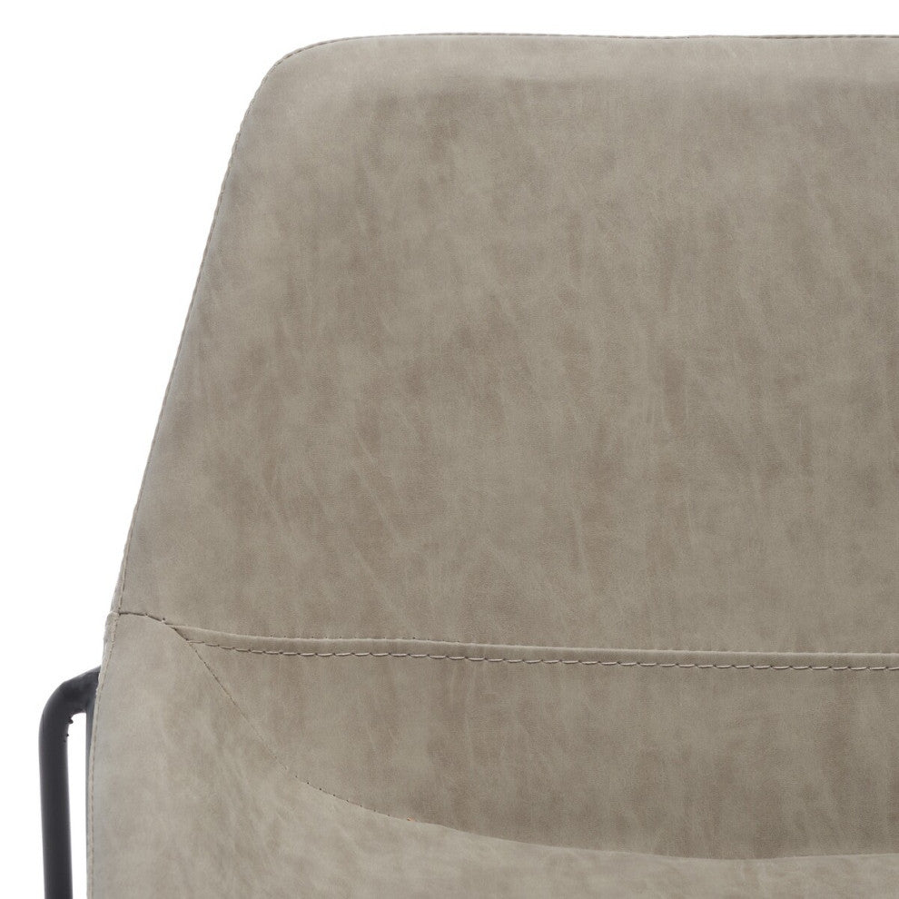 Safavieh Alexis Midcentury Counterstool, Stone/Black
