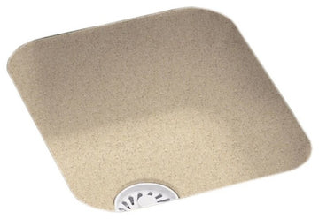 Swan 13x15x7 Solid Surface Undermount Bar Sink, Bermuda Sand