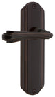 Deco Plate With Fleur Lever, Satin Nickel, Privacy, Non-Handed