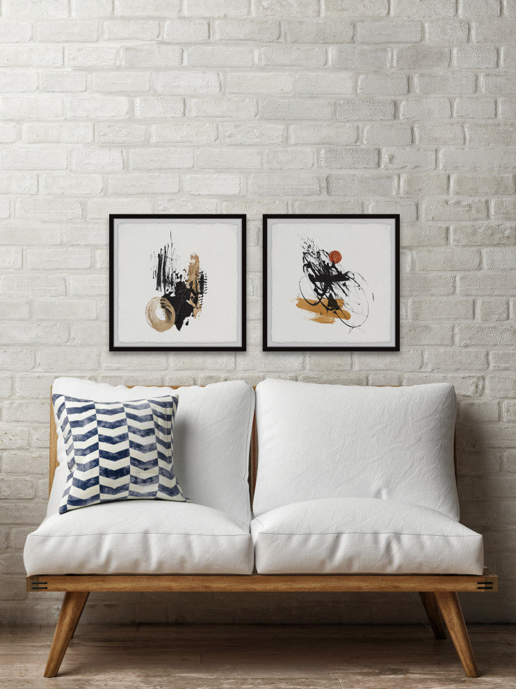 Direct Answer Diptych, Set of 2, 18x18 Panels