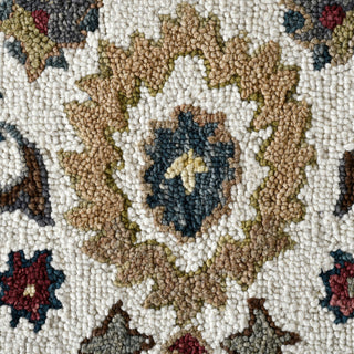 Jackson Traditional Ivory Hand-Hooked Area Rug 9' x 13'