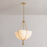 Hudson Valley Lighting Amberley Pendant, Vintage Gold Leaf