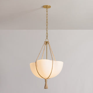Hudson Valley Lighting Amberley Pendant, Vintage Gold Leaf