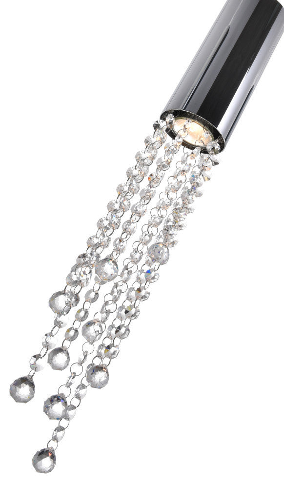 Extended 3 Light Multi Light Pendant With Chrome Finish