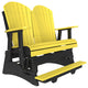 Poly Adirondack Glider, Yellow & Black, 4 Foot, Balcony