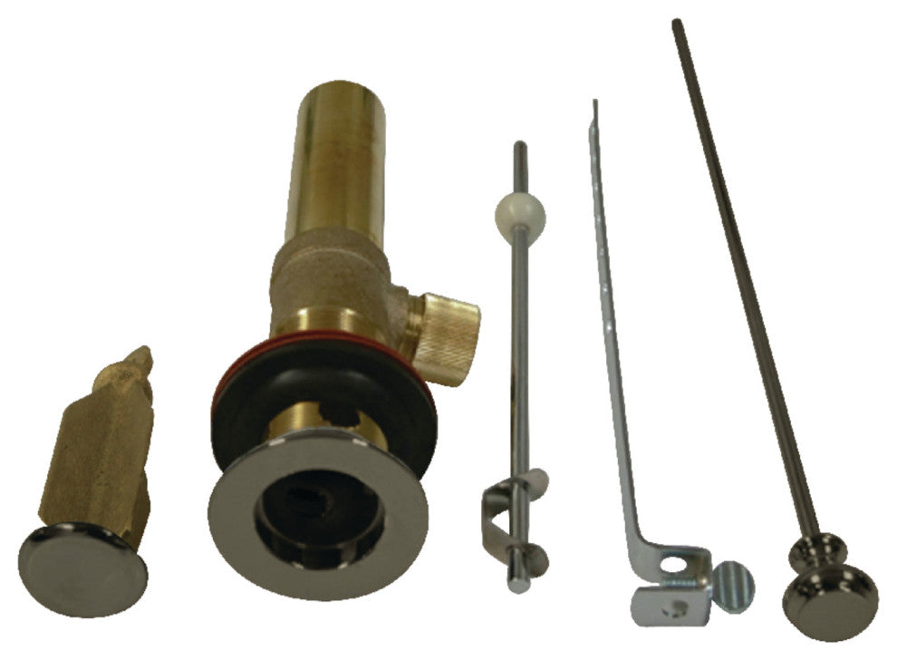 Kingston Brass Pop-Up Drain With Overflow, Brushed Nickel