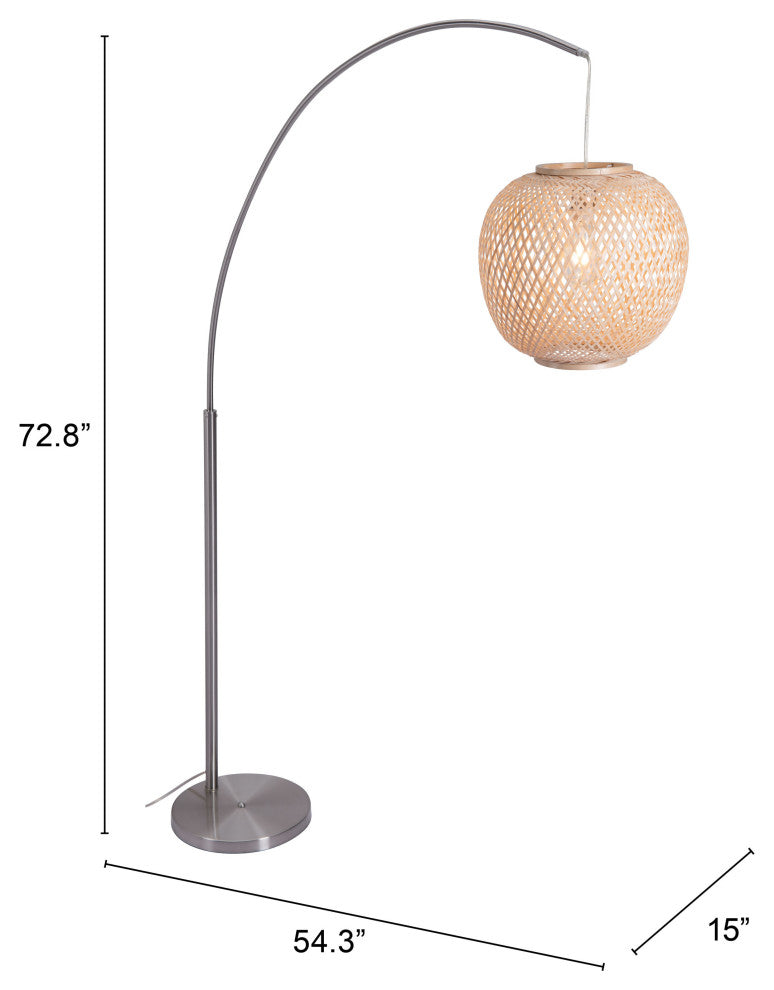Halzey Floor Lamp Natural