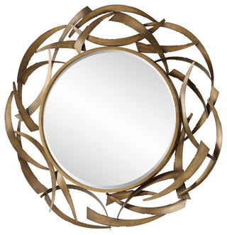 Uttermost Cutting Edge Bronze Round Mirror