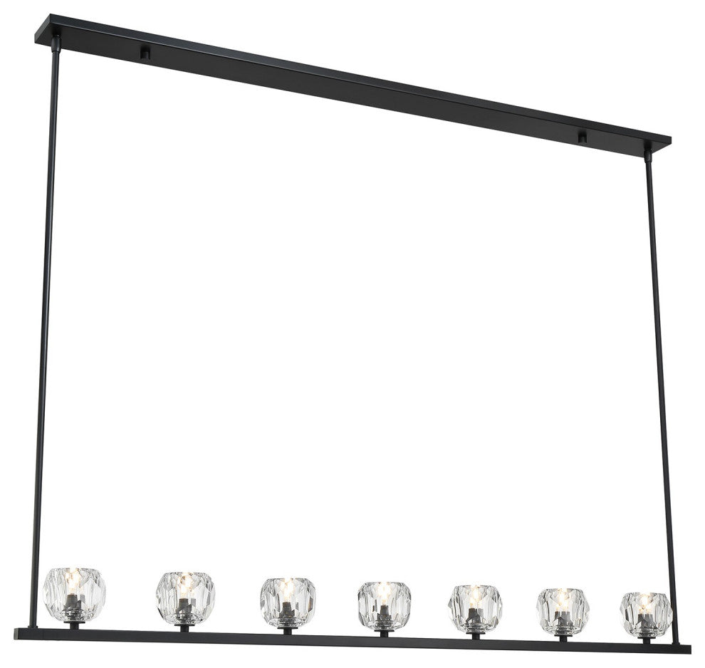 Aragon LED Chandelier, Matte Black