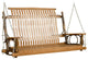 Hickory Log Swing with Chains, Hickory & Oak, 4 Foot
