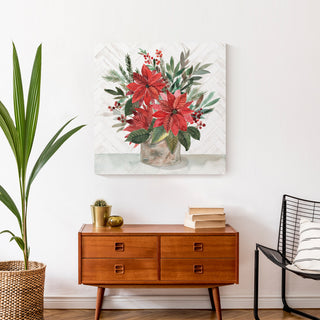 Holiday Bouquet 24x24 Canvas Wall Art