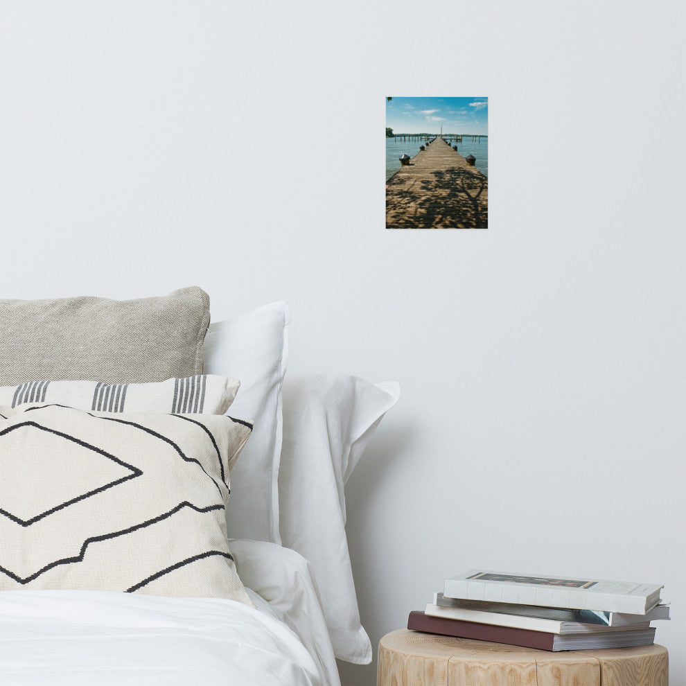 Endless Dock Landscape Photography Unframed Wall Art Print, 8" X 10"