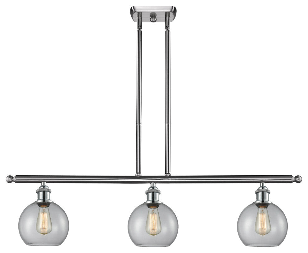 Innovations Lighting 516-3I-SN-G122-8-LED Athens 3 Light 36" Island Light