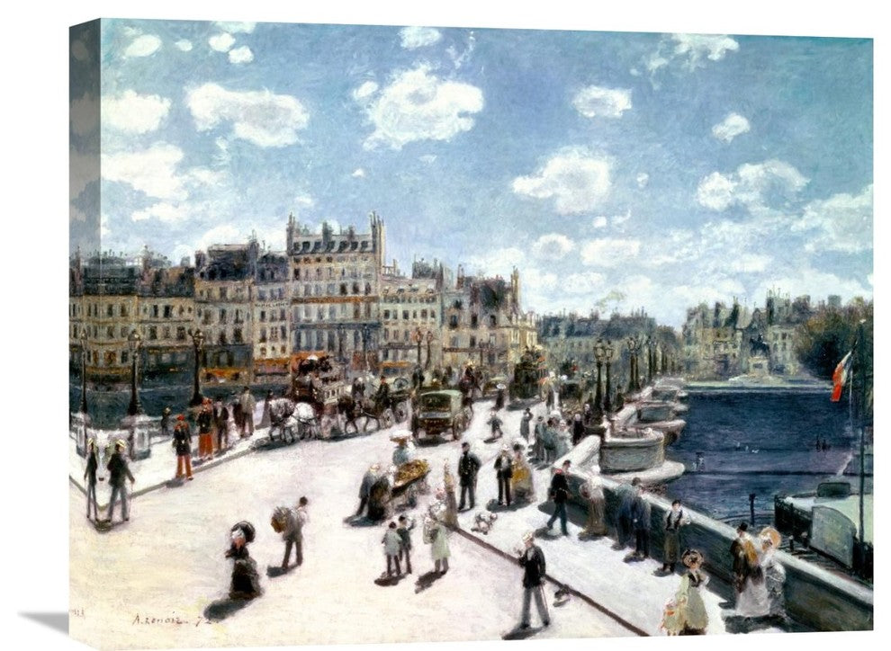 "Pont Neuf, Paris" Stretched Canvas Giclee by Pierre-Auguste Renoir, 22"x18"
